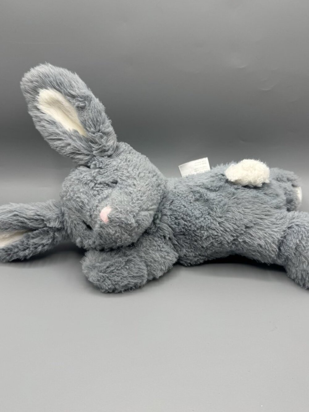 Little Miracles Gray Bunny Rabbit Plush Stitched Eyes 11"